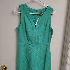 NWT Banana Republic teal linen dress